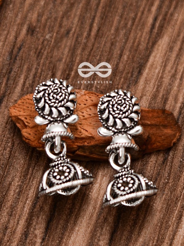The Little Artwork Jhumki - Tiny Trinket Earrings