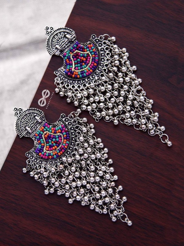 The Bohemian Jhaalar Statement Makers (Multicolour) - The Embroidered Oxidised Collection