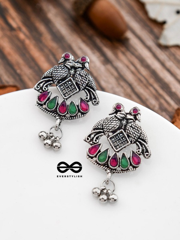 A Vintage Artwork - Ruby Emerald - The Embellished Oxidised Collection