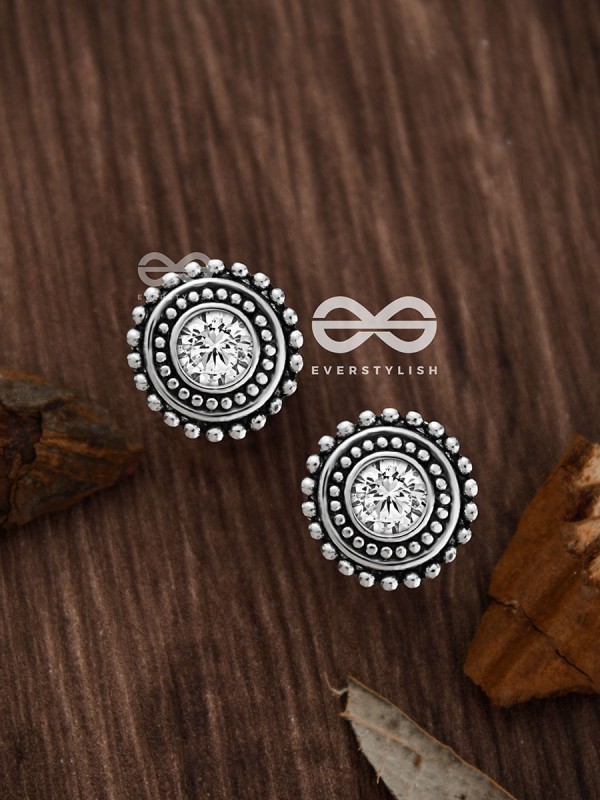 The Little Shimmery Button Studs - Tiny Trinket Earrings