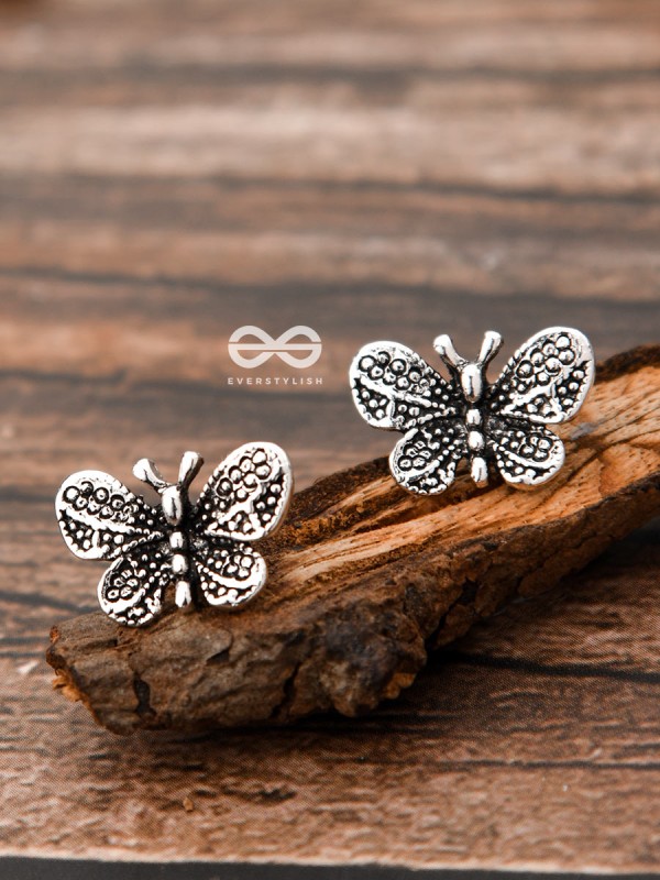 The Beauteous Butterfly Studs - Tiny Trinket Earrings