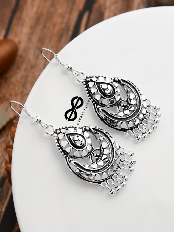The Intricate Shimmery Droplets - The Oxidised Boho Collection