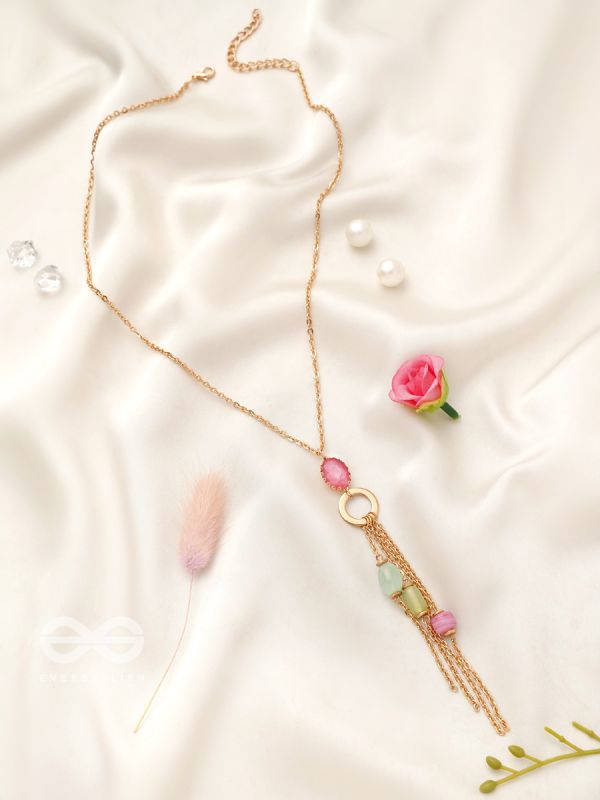 The Golden Hail- Golden Embellished Necklace With Anti-Tarnish Coating 
