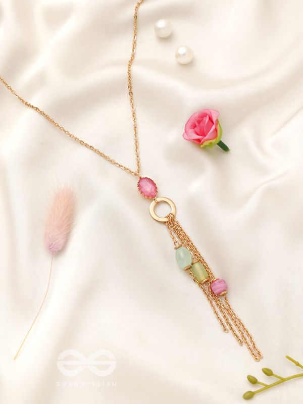 The Golden Hail- Golden Embellished Necklace With Anti-Tarnish Coating 