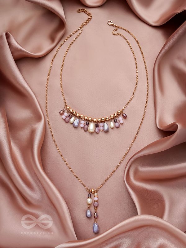 The Grey Storm- Golden Layered Necklace With Anti-Tarnish Coating