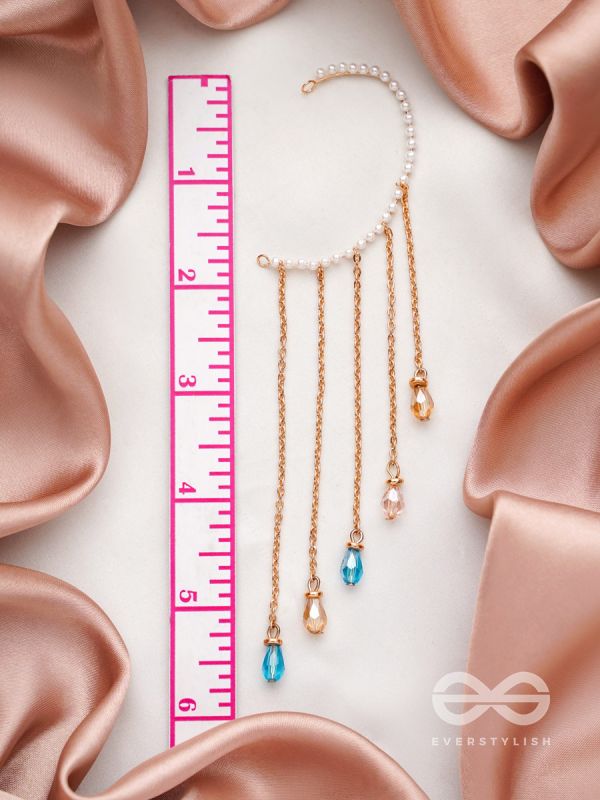 The Rain Trail- Golden Embellished Earcuff (One Ear)