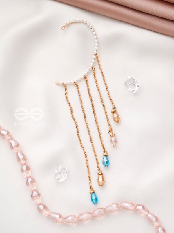 The Rain Trail- Golden Embellished Earcuff (One Ear)