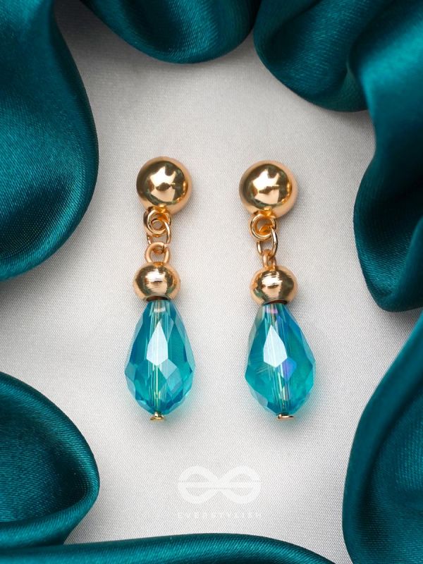 The Beryl Bead- Golden Beads Earrings
