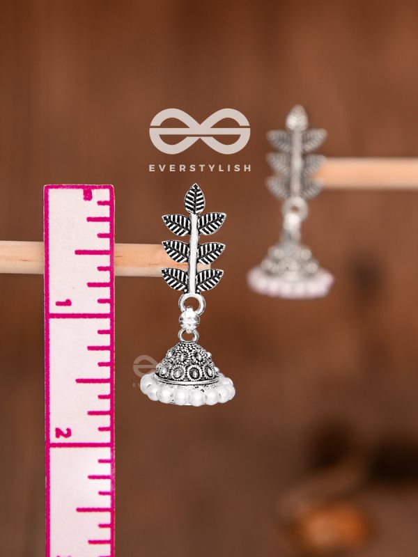 The Little Branch Pearl Jhumki - Tiny Trinket Earrings