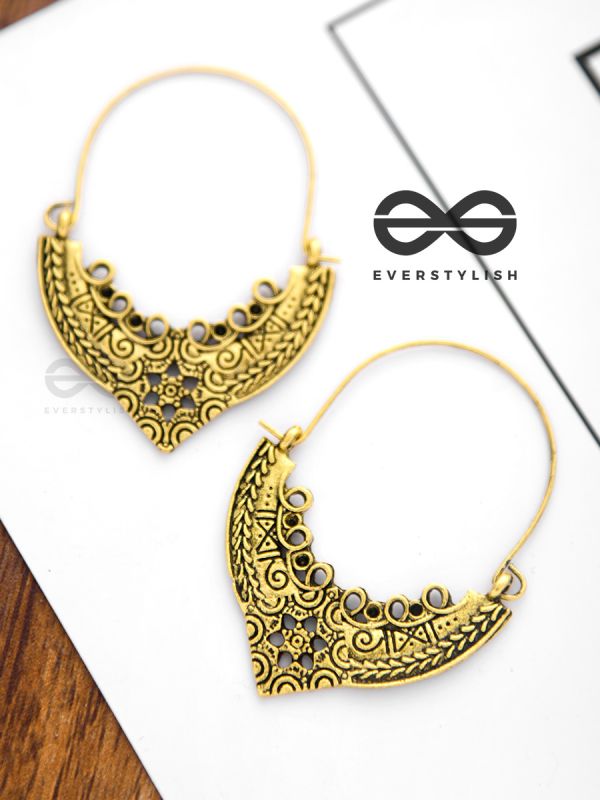 The Vintage Elegance - Golden Boho Earrings