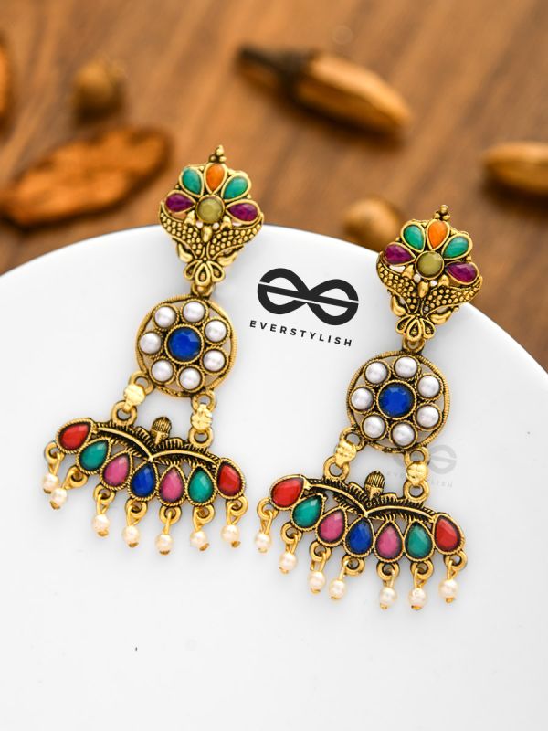 My Gorgeous Self - Statement Multicoloured Earrings