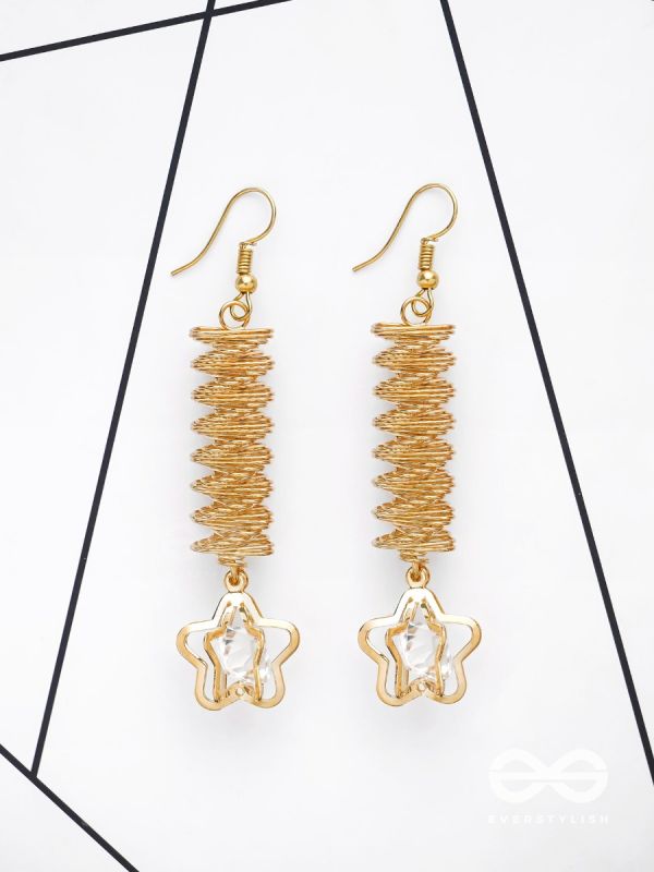 The Spiralling Studded Stars - The Golden Charm Collection