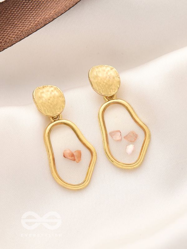 An Eclectic Delight - Golden Statement Earrings