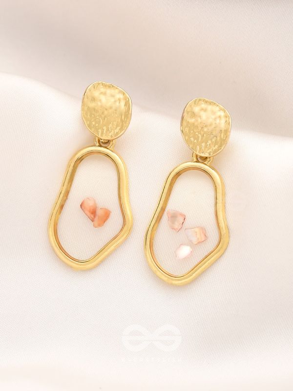 An Eclectic Delight - Golden Statement Earrings