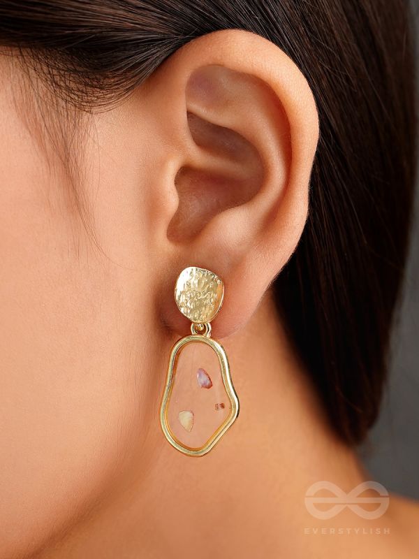 An Eclectic Delight - Golden Statement Earrings