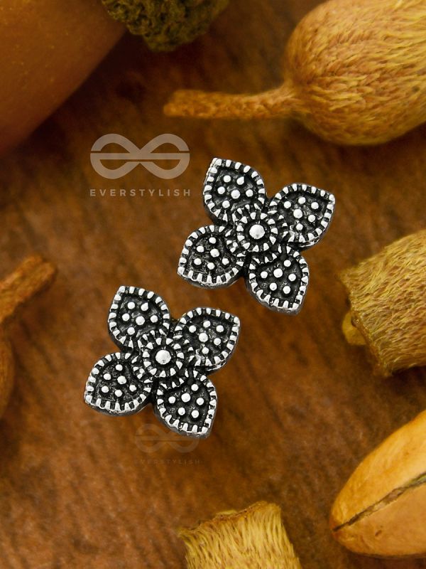 The Floral Celeste Studs- Tiny Trinket Earrings