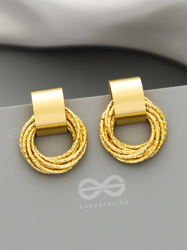 A Chunk of Gold - Statement Earrings