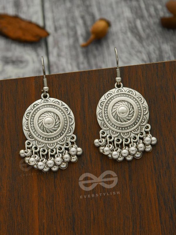 The Artsy Shields - Oxidised Boho Earrings