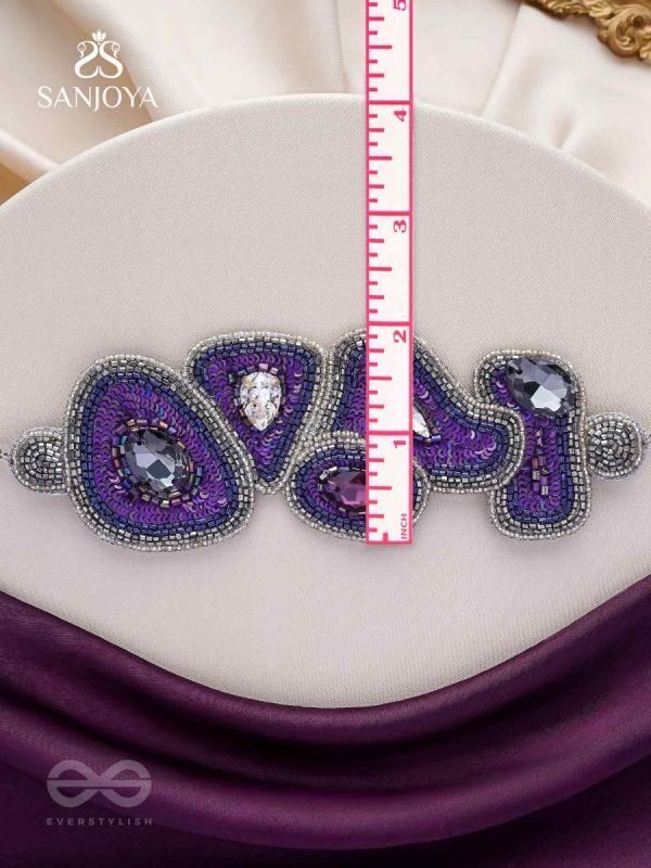 Kimaya - The Divine - Sequins, Cutdana And Stone Hand Embroidered Choker Neckpiece