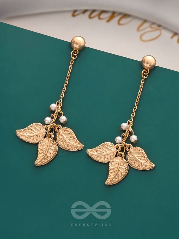 The Flaming Bush- Classy Golden Earrings