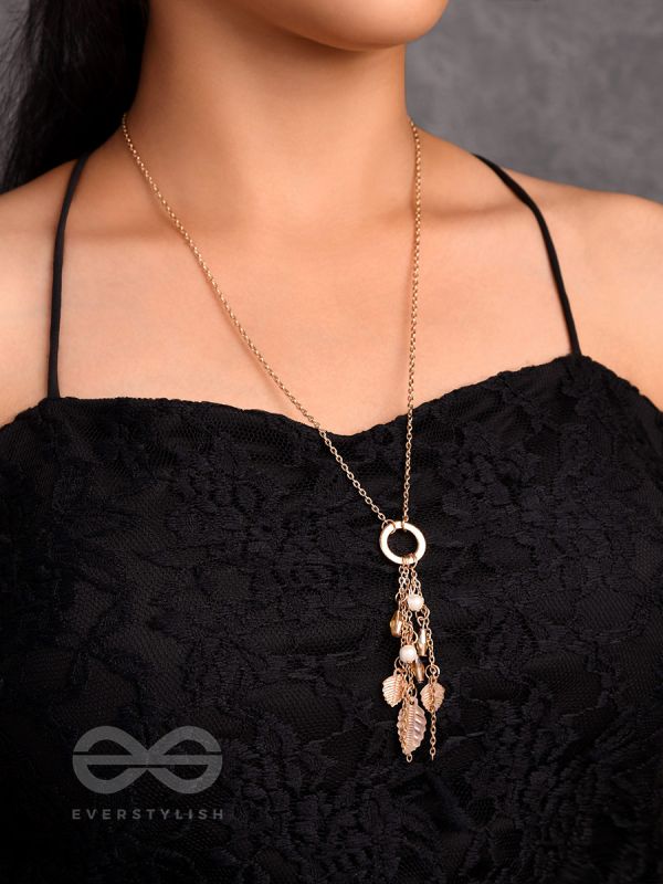 Joys Of Spring- Elegant Golden Necklace With Anti-Tarnish Coating 