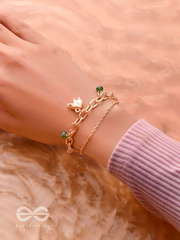 The Jungle King- Golden Layered Bracelet