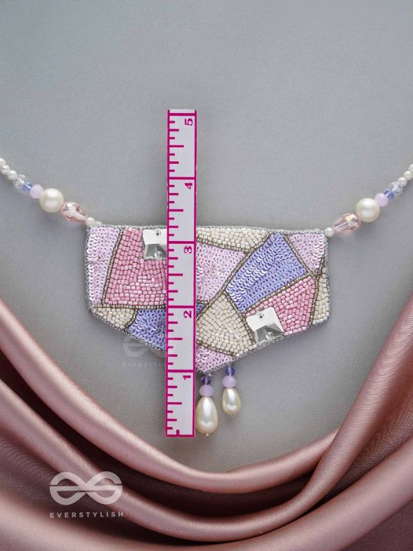 Niryatr- The Beautiful Meadow- Pearls, Sequins and Beads Embroidered Neckpiece