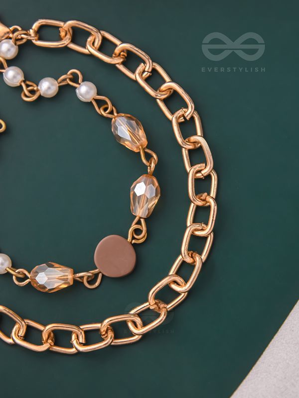 Star Sprinkled- Golden Layered Bracelet