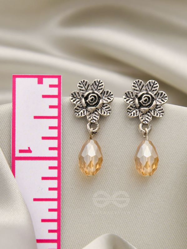 The Frosted Flower- Tiny Trinket Earrings (Marigold) 