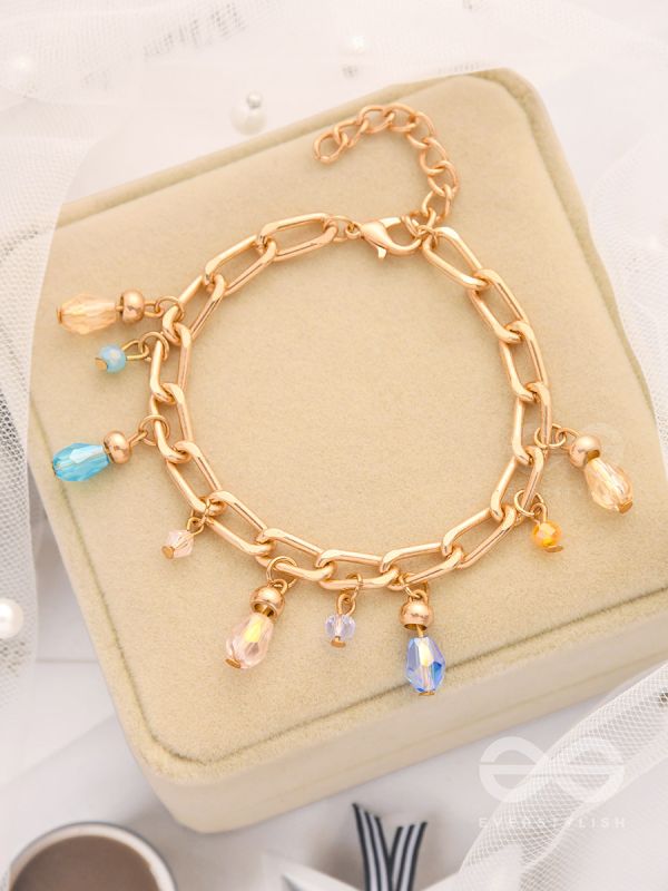 Catch the Sun- Golden Glass Beads Bracelet