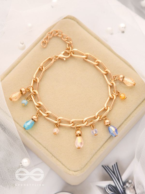 Catch the Sun- Golden Glass Beads Bracelet