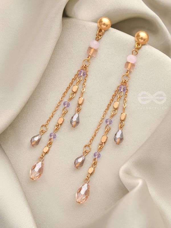 Rains of Castamere- Golden Glass Beads Earrings