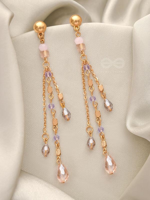 Rains of Castamere- Golden Glass Beads Earrings