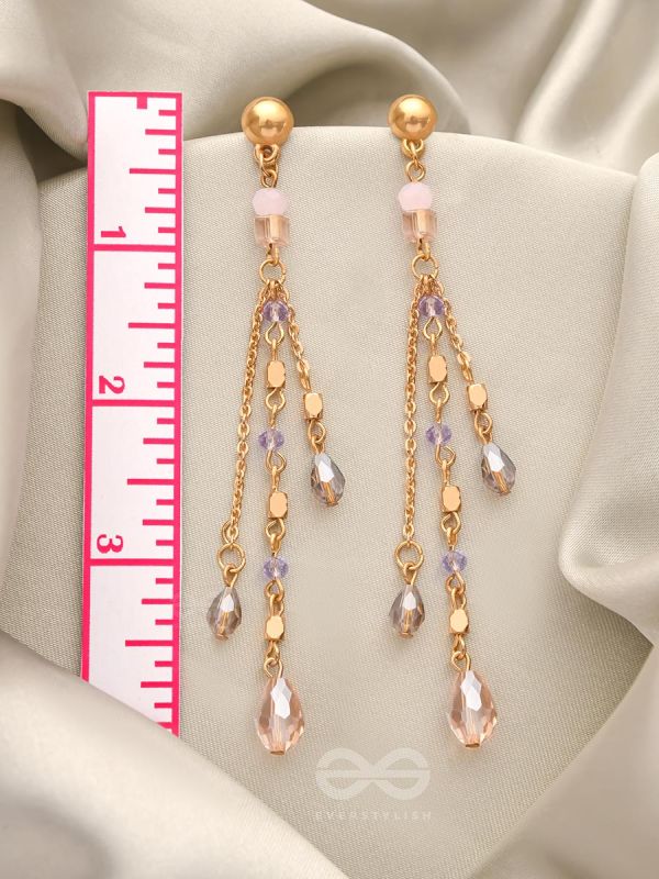 Rains of Castamere- Golden Glass Beads Earrings