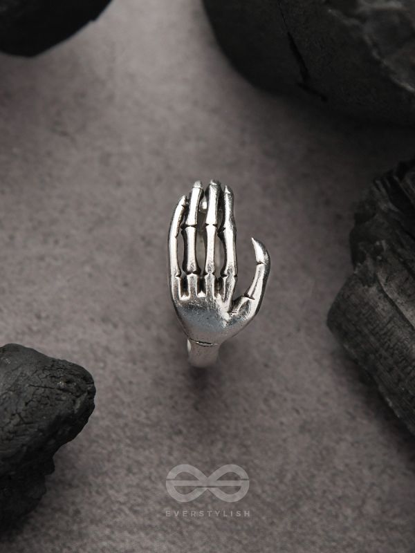 Hands Down- Adjustable Silver Ring