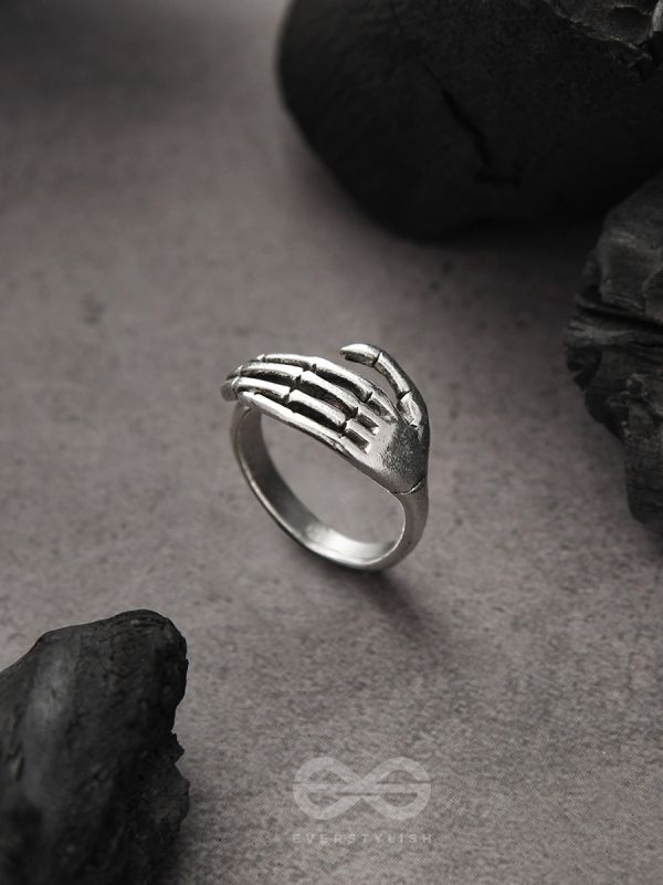 Hands Down- Adjustable Silver Ring