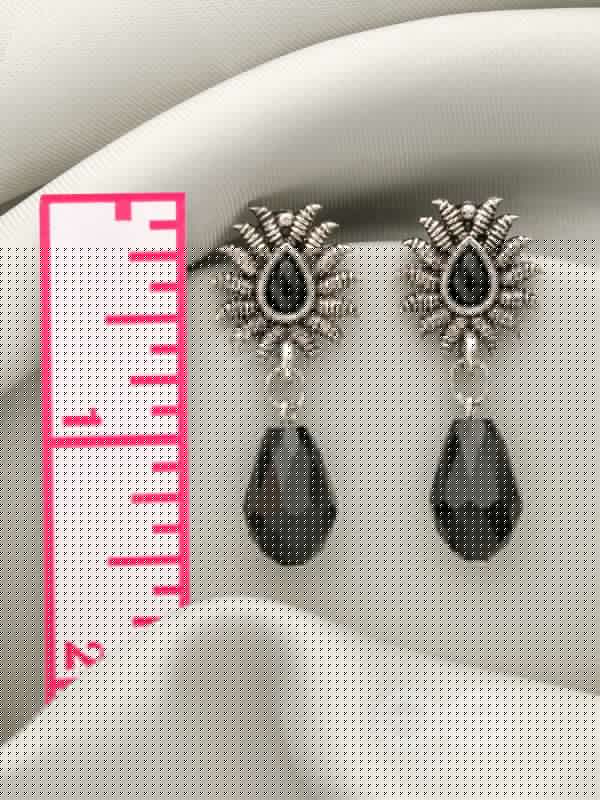 Drops of Light- Tiny Trinket Earrings (Midnight Black)