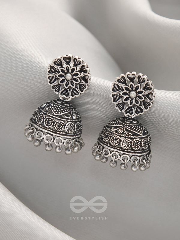 The Blooming Bud- Brass Jhumka Earrings