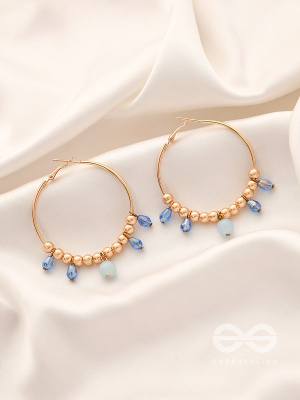 The Sun Shower- Golden Embellished  Earrings