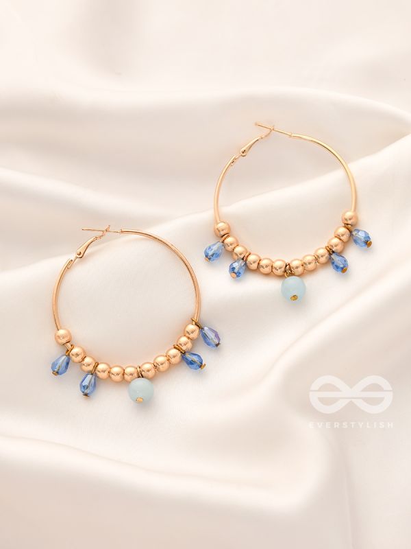 The Sun Shower- Golden Embellished  Earrings