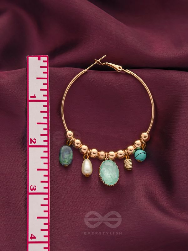 The Jazzy Cosmos- Golden Embellished  Earrings