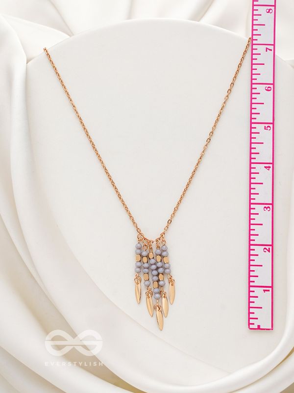 The Splashy Sleet- Golden Embellished Necklace With Anti-Tarnish Coating