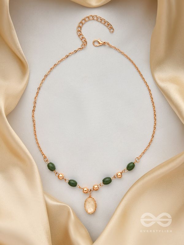 The Sun Belt- Golden Embellished Necklace With Anti-Tarnish Coating