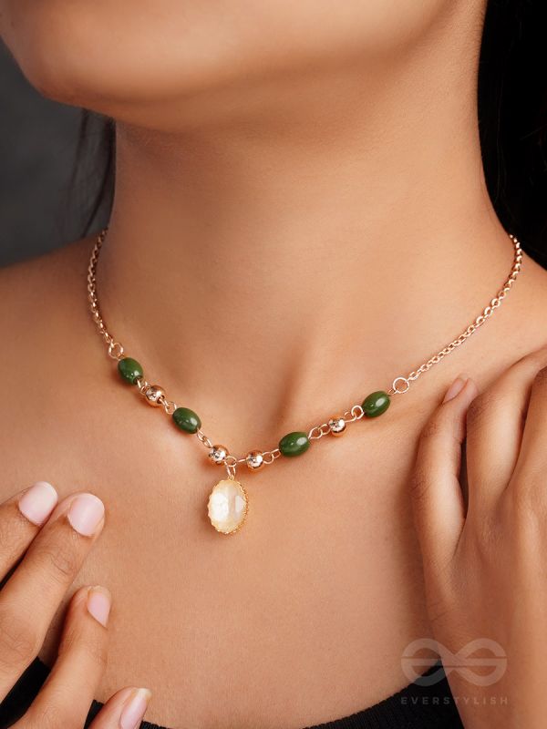 The Sun Belt- Golden Embellished Necklace With Anti-Tarnish Coating