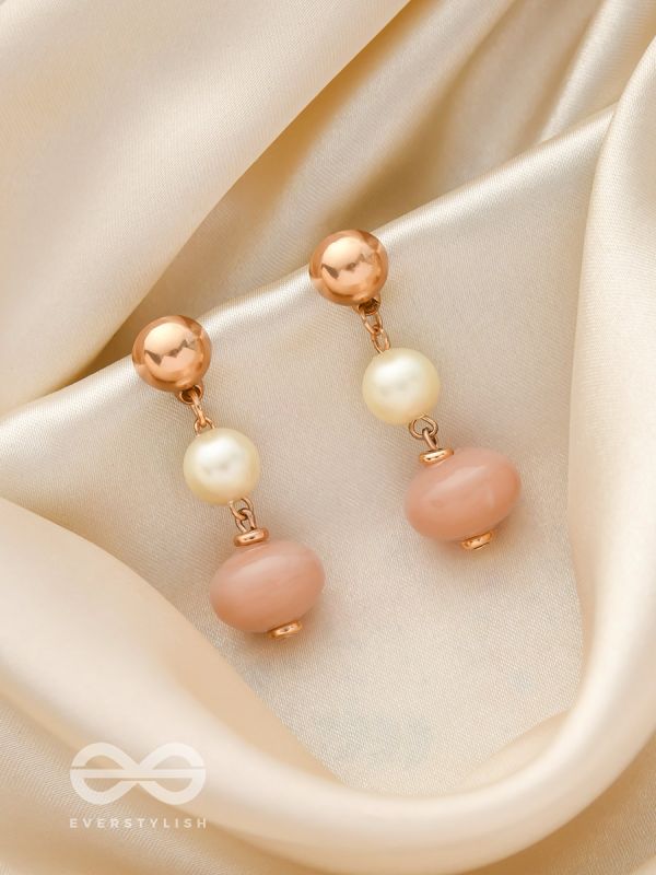 The Bermuda Triangle- Golden Embellished Earrings