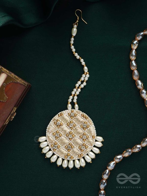 YASTIKA - BEAUTY IN PEARLS - STONE, BEADS AND PEARLS EMBROIDERED MAANGTIKA