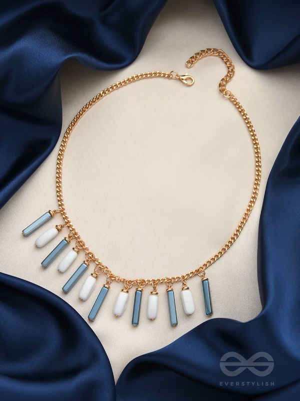 The Twilight- Golden Embellished Necklace With Anti-Tarnish Coating 