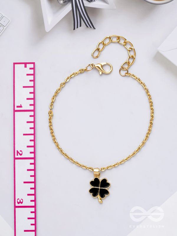 The Ebony Bud- Golden Embellished Bracelet