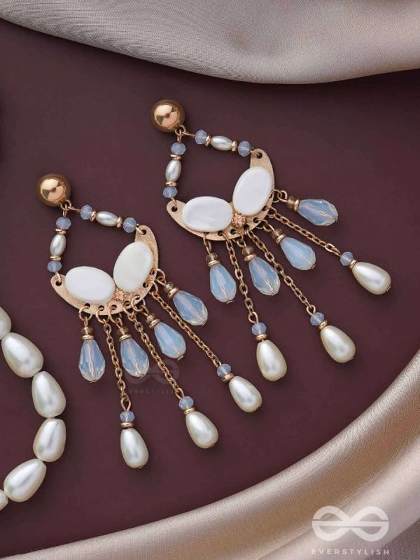 The Moon Crib- Golden Embellished Earrings
