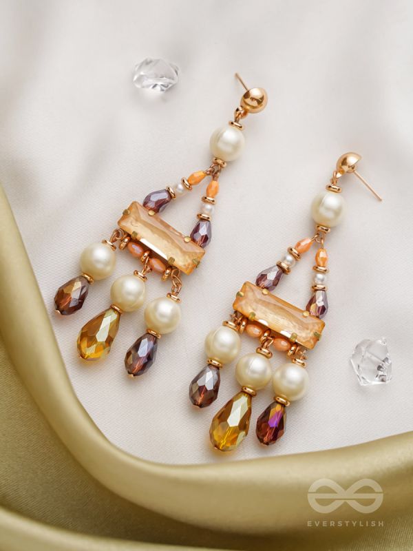 The Honeybunch- Golden Embellished Earrings